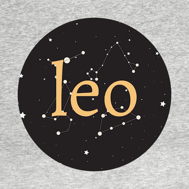 Leo Zodiac Sign Star Circle by magicae